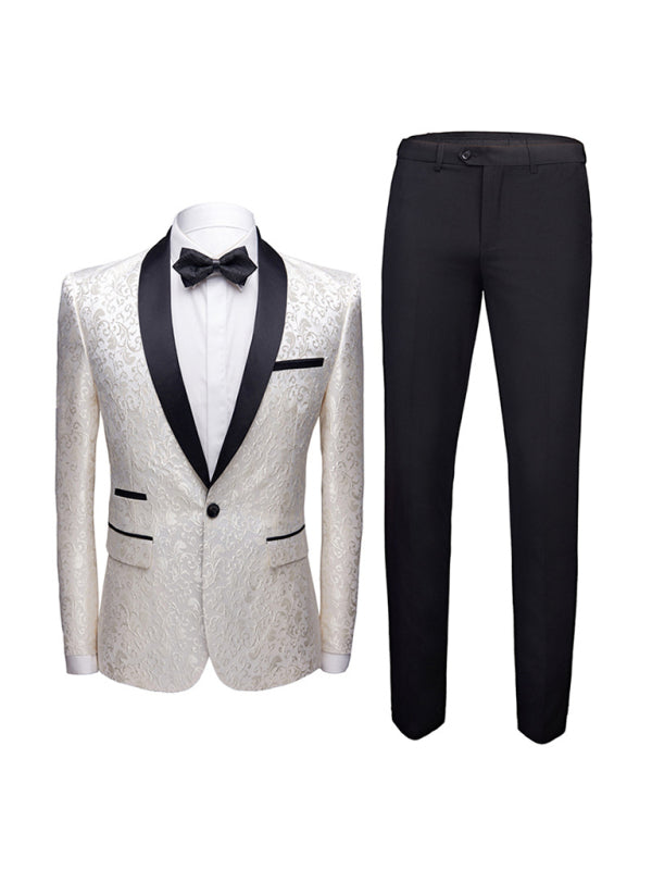 Women's Solid Lapel Collar Blazer with Welt Pocket